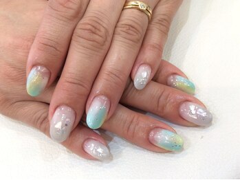 シャンネイルケアサロン(Shan Nail caresalon)/爽やかグリーンネイル