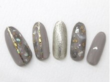 ネイルサロンセレーネ(Selene)/シルバー　シェル