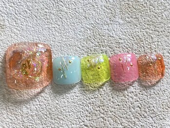 レイネイル 岐阜茜部店(RAY NAIL)/カラフルクリアネイル