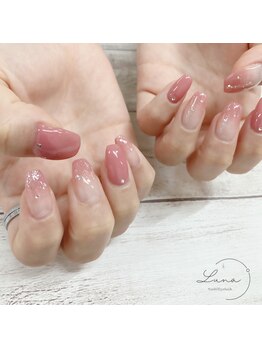 ネイルアンドまつ毛エクステ ルーナ イオン相模原店/春のピンクネイル