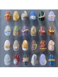 粘土ジェルでアクセサリーネイル