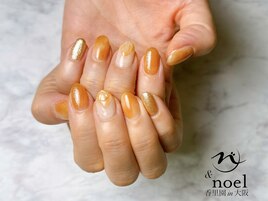 ハニーカフェオレネイル