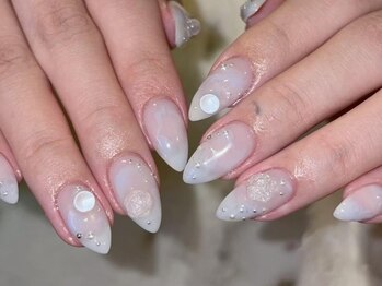 ジェミーネイル エビス(Jemiy nail ebisu)/マーブルクリアバラ