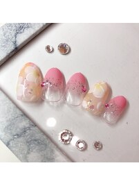 プルメリアネイル♪8980円