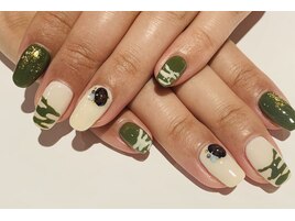 抹茶チョコレートネイル