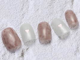 ハートnail¥6500
