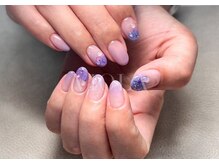 ヴィオラ(VIOLA)/紫陽花/梅雨ネイル/ぷっくり