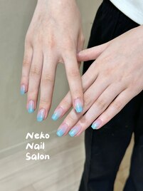 ちゅるん水色　カラグラ　夏