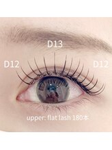 ラフロン(LAFRON)/フラットラッシュ　180本　束感