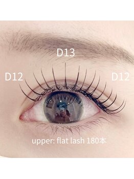 ラフロン(LAFRON)/フラットラッシュ　180本　束感