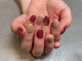 マグネットネイル/秋ネイル/橋本