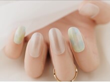 春のマーブルネイル