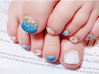 プロフェッショナル ネイルサロン ラヴィアス(LAVIAS)/【フット】10本アートし放題