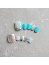 ネイルサロン ル リアン(Nailsalon Le lien)/4月フットネイルデザイン