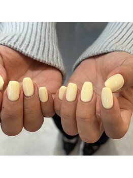 ロカネイルズ(roca nails)/lemon yellow