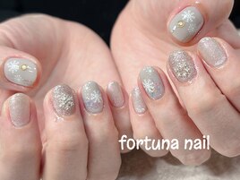 雪デザインネイル