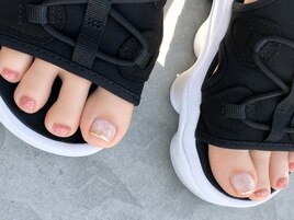 大理石風ネイルアート　フット