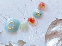 ネイルアンドアイラッシュ ボネール 銀座店(lash Bounail)/フット　クリア　ニュアンス