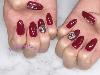 アン ジョーヌドラゴ/【自爪ネイル】ボルドーネイル