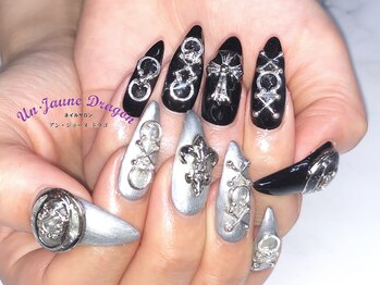 アン ジョーヌドラゴ/【ロングネイル】シルバーネイル
