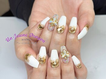 アン ジョーヌドラゴ/【自爪ネイル】ホワイトネイル