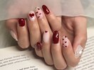 バレンタインネイル 60min
