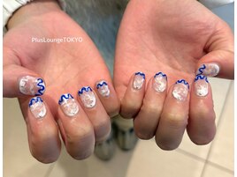 マーブル×うねうねネイル♪