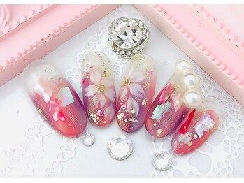 ヒロネイル(Hiro Nail)/桜アートネイル/11980