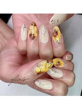 フレア(flair)/ひまわりネイル