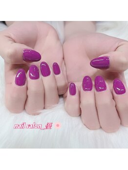 ネイルサロン 優/鮮やか紫