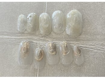 うるホワイトアシメニュアンス