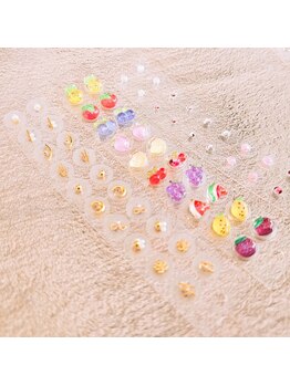 アイラッシュマルヴァ(Eye Lash Malva)/耳つぼジュエリー☆パーツ