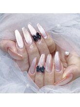 ピョルネイル 流山おおたかの森(Byeol Nail)/#リボン#マグネットネイル