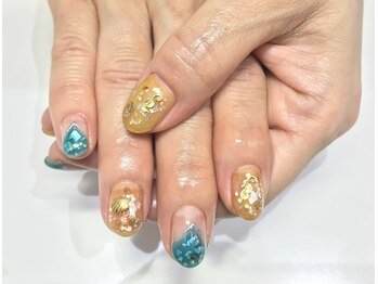 クォーターリゾートネイル(QUARTER RESORT nail)/シロップネイル☆