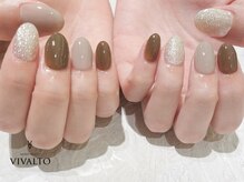ワールド ビューティ ヴィヴァルト 宝塚店(WORLD BEAUTY VIVALTO)/ワンカラー/秋ネイル