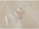 春のマーブルネイル