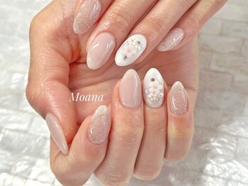 モアナ(Moana)の写真/シンプルだからこそ技術力が光る★貴女にぴったりのネイルで指先を見るたび幸せに…♪