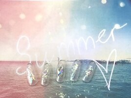 夏はクリアネイル！！