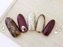 ネイルサロンフォーユー(for u)/キャメル囲みべっ甲￥６９８０