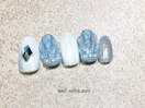 夏の鱗ネイル