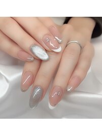 白フレンチネイル