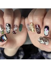 デフィ(defi)/ちぐはぐ個性派ネイル/¥6500