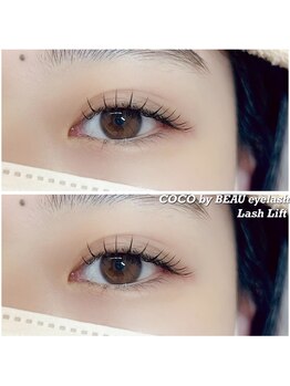 ココ バイボウ アイラッシュ 栗東(COCO by BEAU eye lash)/マツエクデザインでたれ目風に♪