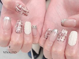 冬ネイル/ツイードネイル