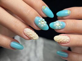 【人気定額】ニットネイル