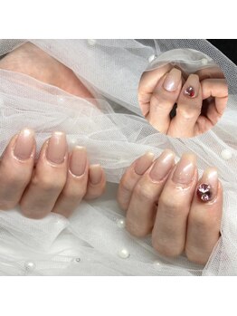 カラービジューネイル