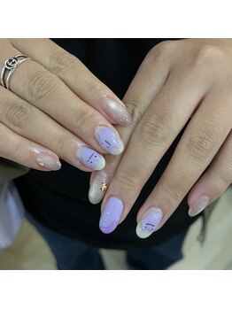 人気キャラネイル