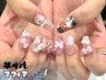 【痛ネイルBコース】キャラ1本+アート2-4本/14900円or16700円