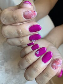 ピンク×フラワー