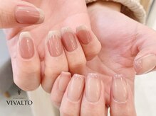 ワールド ビューティ ヴィヴァルト 宝塚店(WORLD BEAUTY VIVALTO)/ピンク /カラーフレンチ